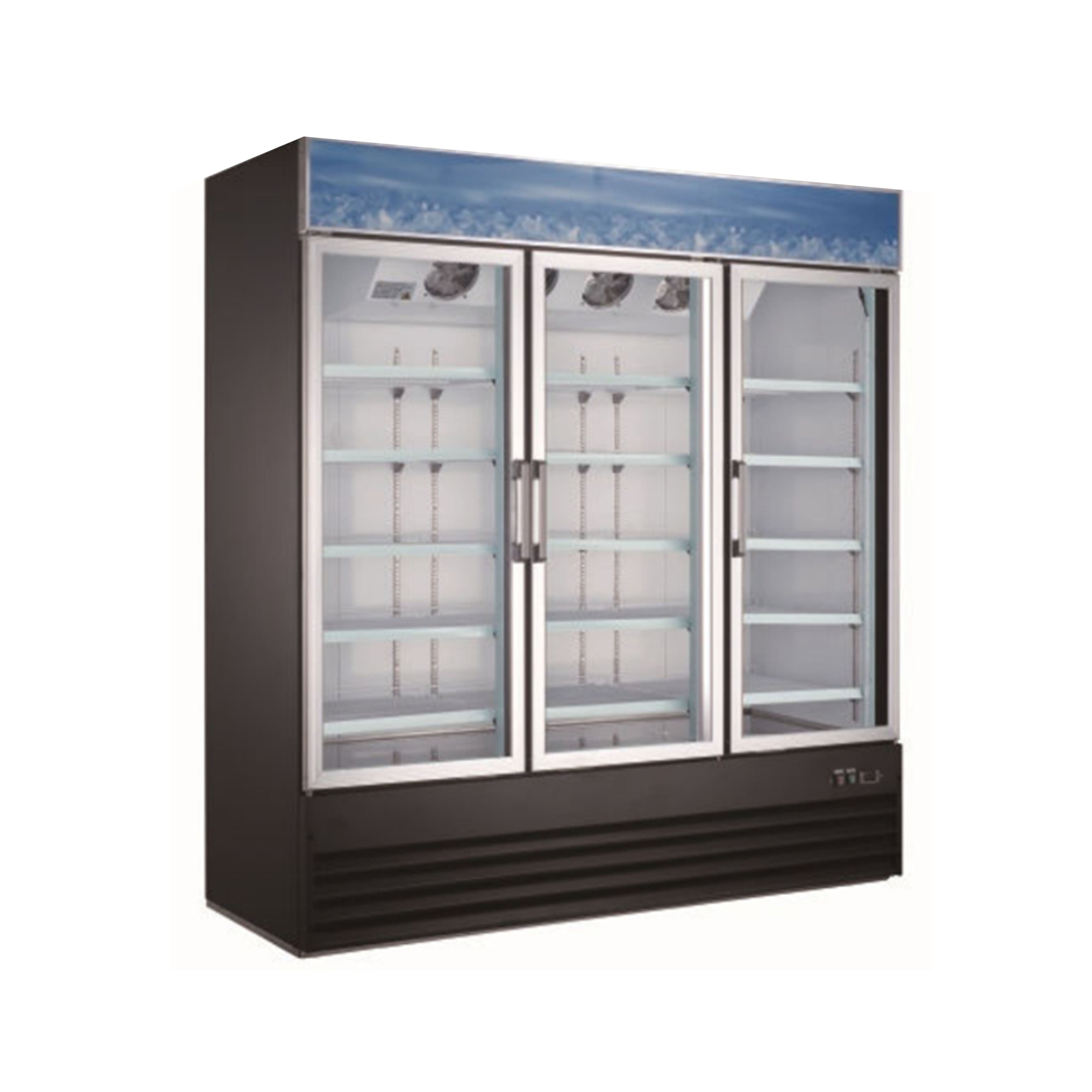 West Kitchen WSD1.9L3-HC 79"W 3 Door Swing Glass Merchandiser Freezer