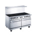 a double oven with two burners and two ovens