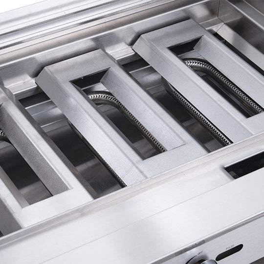 a close up of a grill with a grill grate