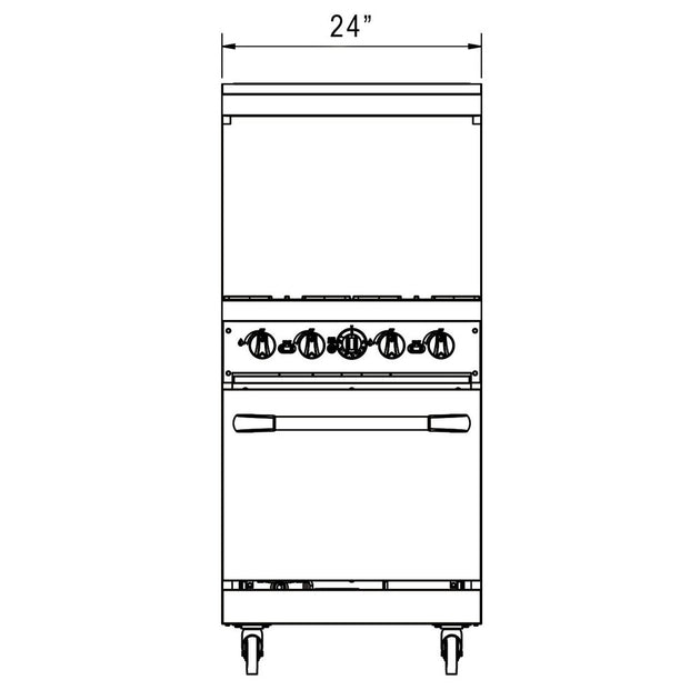 a drawing of a double oven with two doors