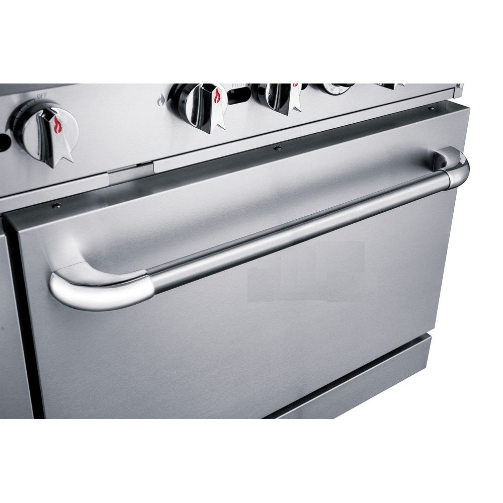 a stainless steel stove top oven with two burners