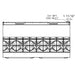 a drawing of a balcony with a grill